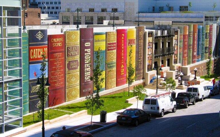 I libri nel parcheggio a Kansas City