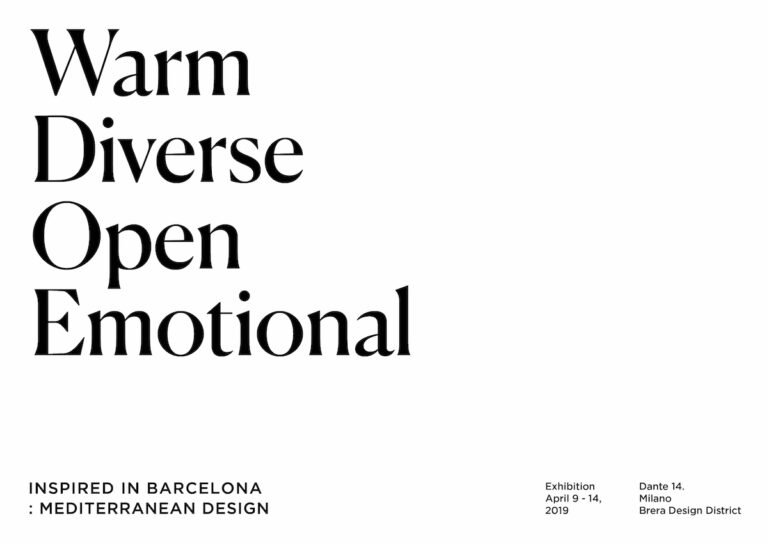 La mostra Inspired in Barcelona: Mediterranean Design alla Milano Design Week 2019