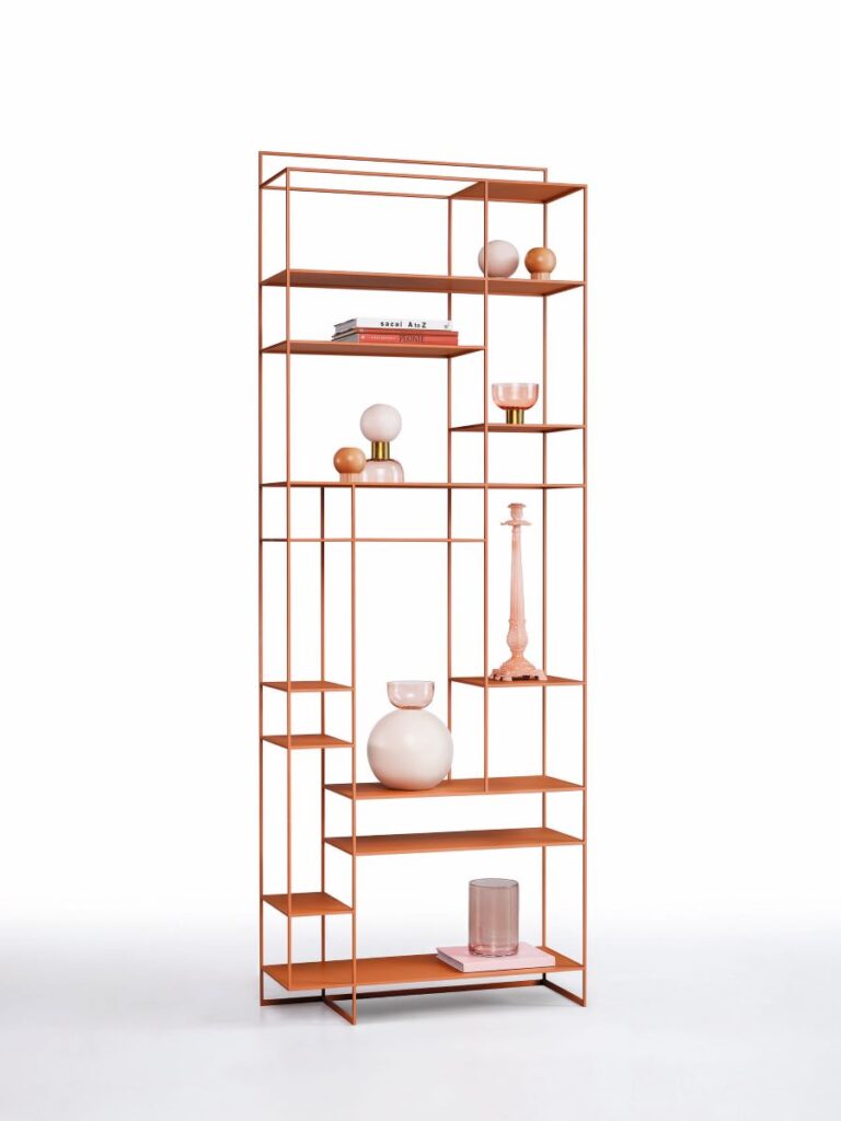 Levia, la grazia del metallo per la nuova libreria Ronda Design