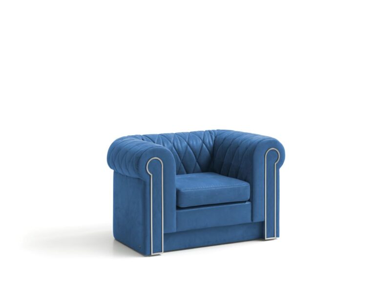 Smania, la poltrona Derby sceglie il Classic Blue