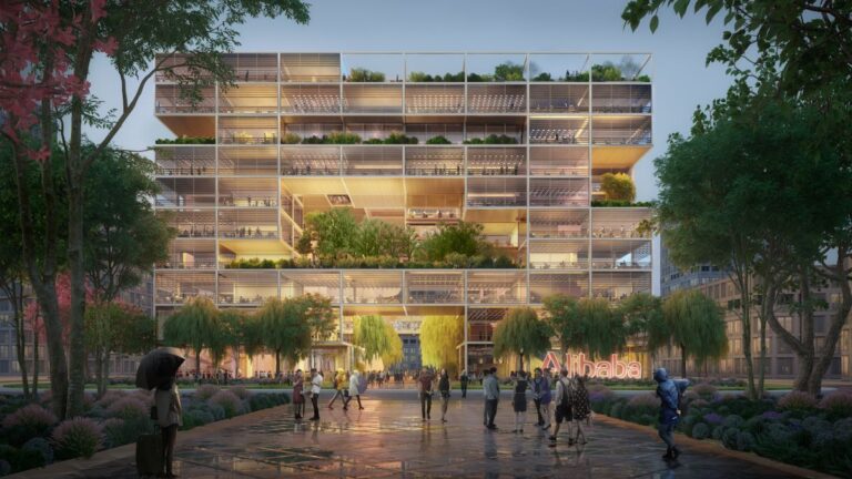 I nuovi uffici Alibaba di Foster+Partners a Shanghai