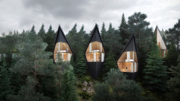 Le case sull’albero di Peter Pichler sulle Dolomiti