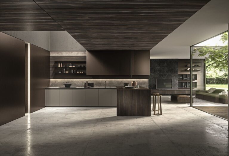 Modulnova, effetti materici e stile essenziale per la cucina Twenty