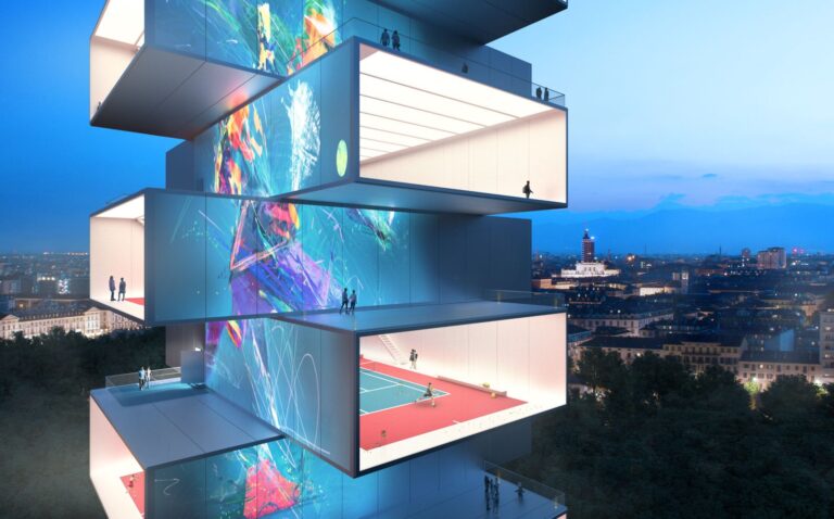 Playscraper, la torre di campi da tennis firmata Carlo Ratti