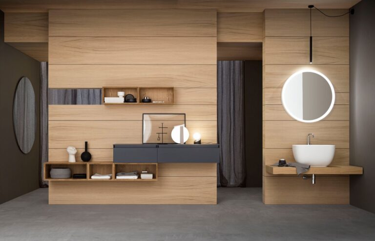 Lineò di Arblu, il fascino del legno nell’ambiente bagno