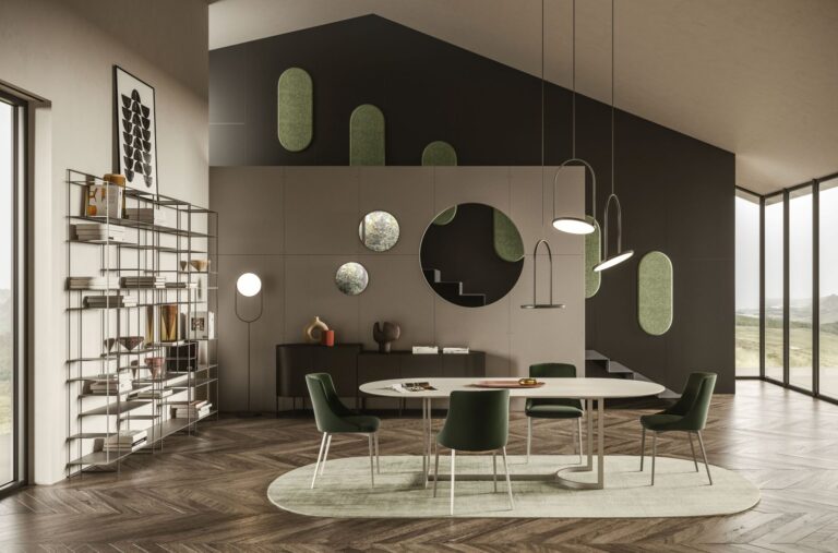 Slice di Ronda Design, il tavolo asimmetrico che sorprende