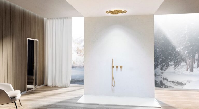SUNRING, il soffione doccia di Ama Luxury Shower per vivere un’esperienza multisensoriale
