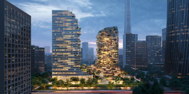 Le Oasis Towers di MVRDV che conquisteranno Nanchino