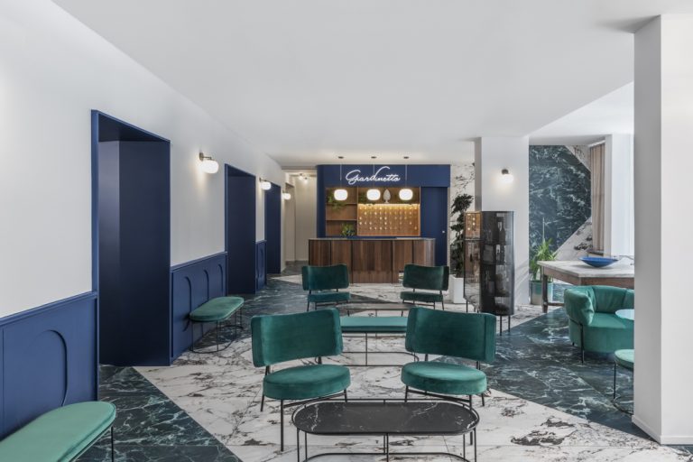 Giardinetto Hotel, lamatilde ridisegna le aree comuni
