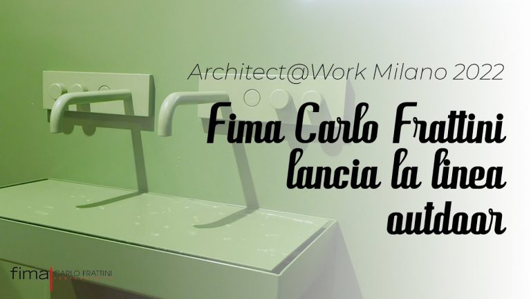 Architect@Work Milano, Fima Carlo Frattini lancia la linea outdoor