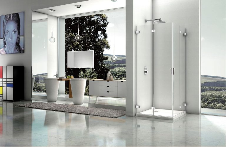 Le cabine doccia salvaspazio di Duka per bagni piccoli e contemporanei