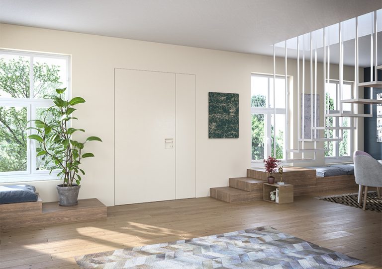 La porta blindata Rasomuro per una casa minimalista
