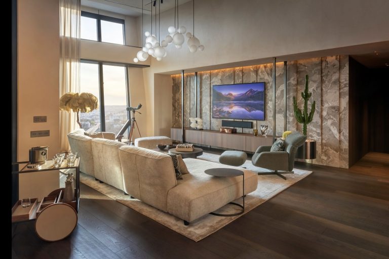 Le pietre Antolini per una penthouse ispirata al Jardin Exotique