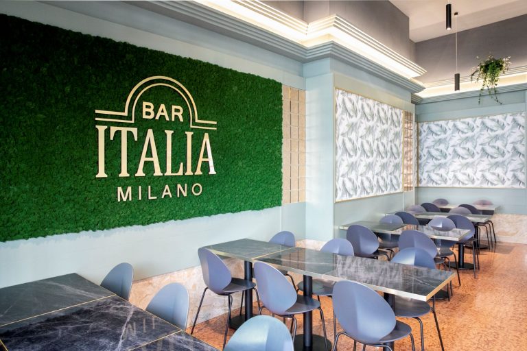 Bar Italia Milano rinasce: il tocco green di Benetti Home