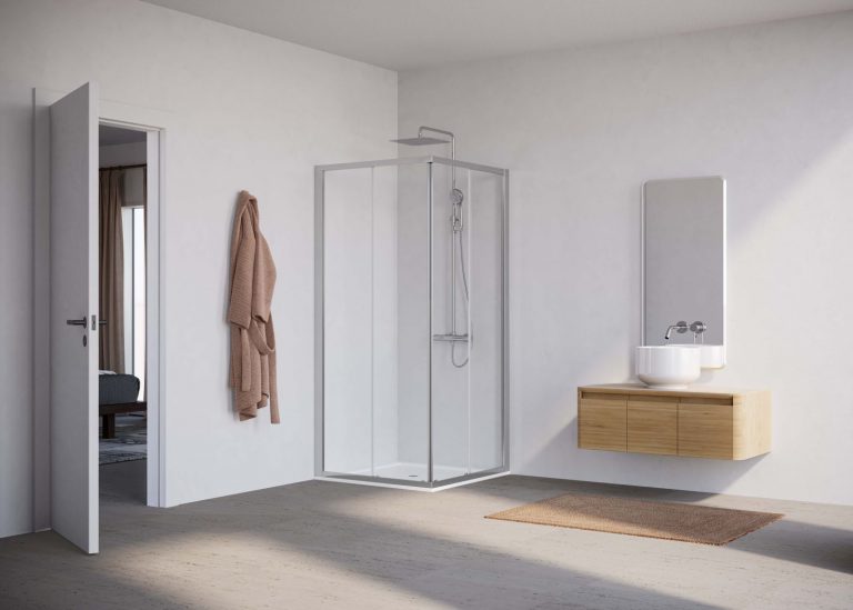 Duka: la nuova prima 2000 e l’essenzialità rinnovata nella cabina doccia