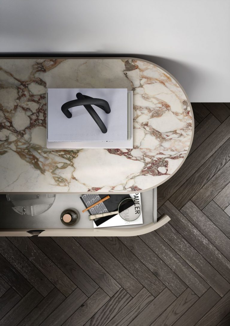 Vesta, i nuovi comò e comodini di Novamobili